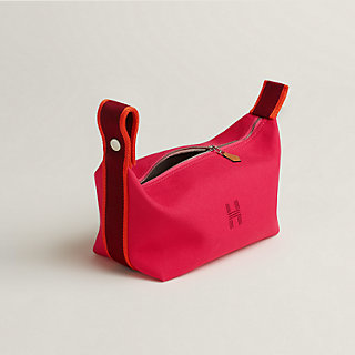 Hermes ポーチ PM(小) Bride-a-Brac case, small model Hermes Bride A Brac Case - GM Canvas - Hibiscus Pink - Pouch